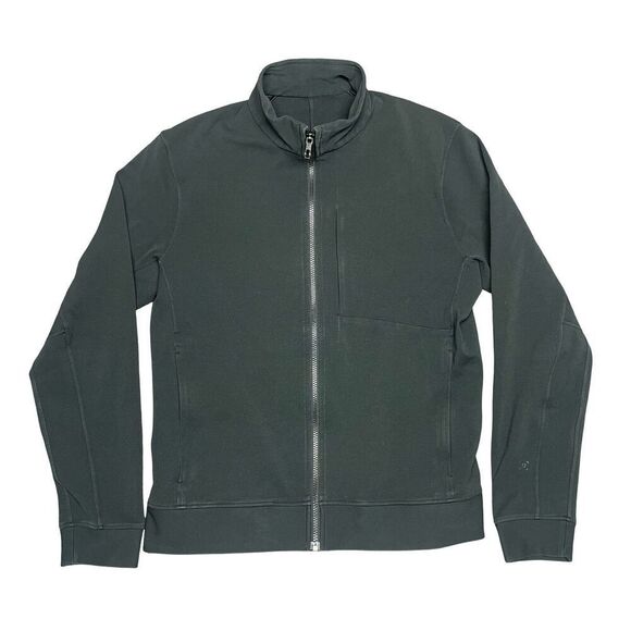 Lululemon Jacket Men Large Black Sojourn Full Zip Performance Track Jacket - Picture 1 of 9
